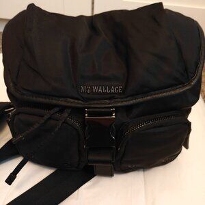 MZ Wallace Black Rec Air Medium Apex Crossbody